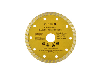 Tarcza diamentowa turbo 125x22,23x8mm G00261 GEKO | CIS Sklep