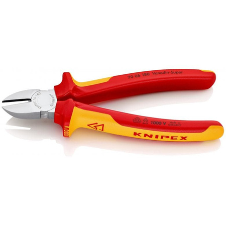 Szczypce tnące boczne 180mm 70-06-180 KNIPEX | CIS Sklep