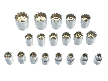 Zestaw nasadek 12-kątnych 19szt. 8-32mm G13546 GEKO | CIS Sklep