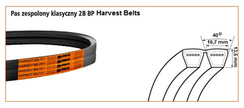 Pas klinowy 2B-5770 HARVEST BELTS 609762.0 STOMIL SANOK | CIS Sklep