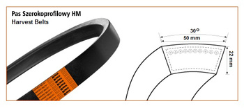 Pas klinowy HM-2222 HARVEST BELTS 629756.0 STOMIL SANOK | CIS Sklep