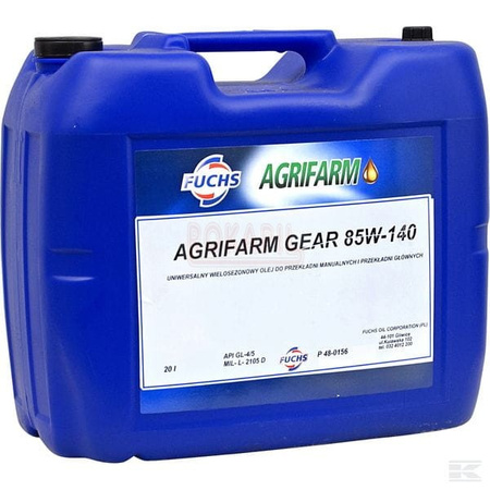 Olej przekładniowy Agrifarm GEAR 85W140 op.20L Fuchs | CIS Sklep