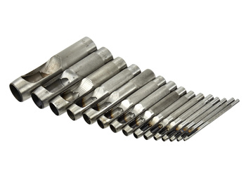 Komplet przebijaków do skóry 2-22mm 15szt. G01822 GEKO | CIS Sklep