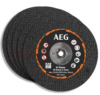 Tarcza do cięcia metalu 5szt. 76mm AAKMMMC05 AEG | CIS Sklep