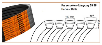 Pas klinowy 5B-1915 Harvest Belts 84072772 Stomil Sanok | CIS Sklep