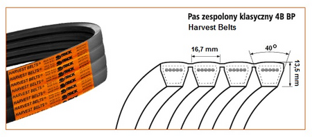 Pas klinowy 4B-3330 Harvest Belts 80576771 Stomil Sanok | CIS Sklep