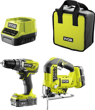Wiertarko-wkrętarka+wyrzynarka+2.2.0Ah+Ład. R18DDJS-220S RYOBI | CIS Sklep