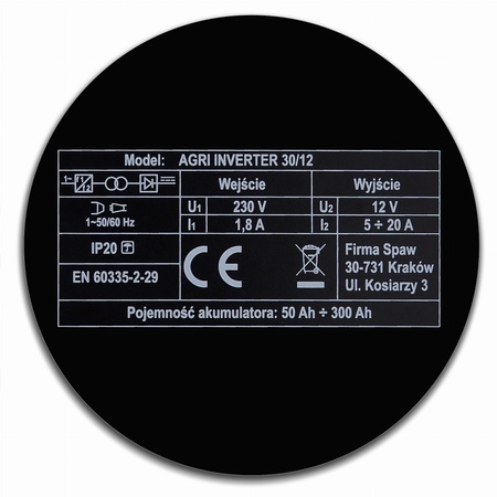 Prostownik INV. Agri 30/12 12v 20A 230V Magnum | CIS Sklep