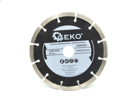 Tarcza diamentowa segmentowa 150x22.2mm G00283 GEKO | CIS Sklep