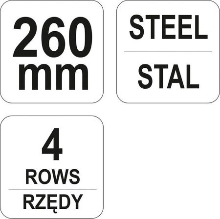 Szczotka druciana z plastikową rączką drut stalowy YT-6332 YATO | CIS Sklep