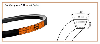 Pas klinowy C-3820 HARVEST BELTS STOMIL SANOK | CIS Sklep