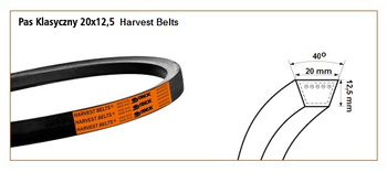 Pas klinowy 20X12.5X3750 HARVEST BELTS 673601.0 STOMIL SANOK | CIS Sklep