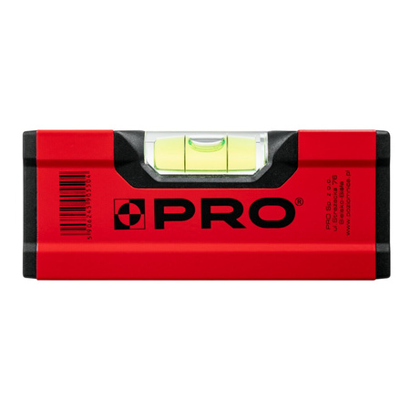 Poziomica czerwona mini PRO600 12cm 3-01-01-A1-012 PRO | CIS Sklep