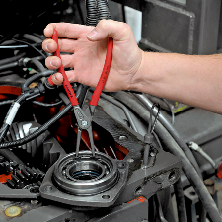 Szczypce do pierścieni osadczych 225mm 48-11-J3 KNIPEX | CIS Sklep