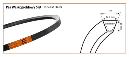 Pas klinowy wąskoprofilowy SPA-1632 HARVEST BELTS STOMIL SANOK | CIS Sklep