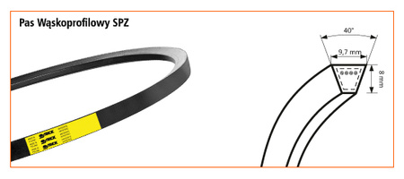 Pas klinowy wąskoprofilowy SPZ-937 STOMIL SANOK | CIS Sklep