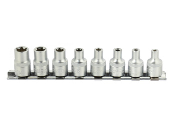 Zestaw nasadek TORX 8szt. 4-14mm 3/8" CRV G13530 GEKO | CIS Sklep