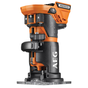 Frezarka górnowrzecionowa akumulatorowa 18V BOF18BL2-0 AEG | CIS Sklep