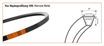 Pas klinowy wąskoprofilowy SPA-1320 HARVEST BELTS 133630.0 STOMIL SANOK | CIS Sklep
