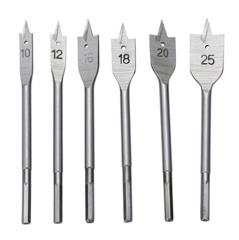 Zestaw wierteł łopatkowych do drewna 10-25mm 6szt G38110 GEKO | CIS Sklep