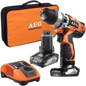 Wiertarko-wkrętarka BSB12C2 LI 402B+2x4.0Ah+Ład. ZESTAW AEG | CIS Sklep