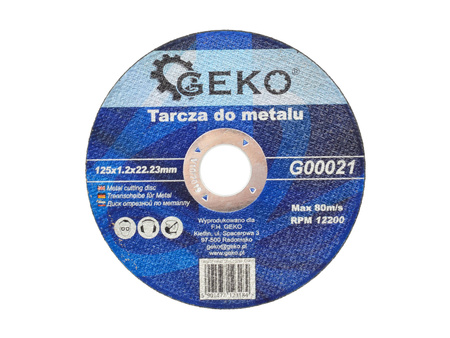 Tarcza do cięcia metalu 125X1.2 G00021 GEKO | CIS Sklep