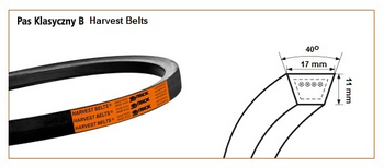 Pas klinowy B-3195 HARVEST BELTS CL 802931.0 STOMIL SANOK | CIS Sklep