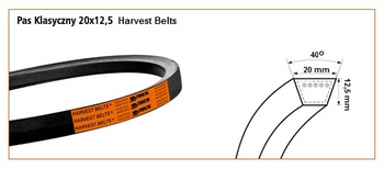 Pas klinowy 20X12.5X4460 HARVEST BELTS 773313.0 STOMIL SANOK | CIS Sklep