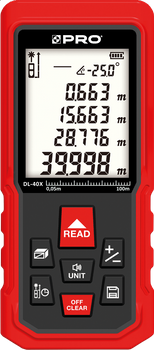 Dalmierz laserowy czerwona wiązka DL-40X 3-01-06-L1-075 PRO | CIS Sklep