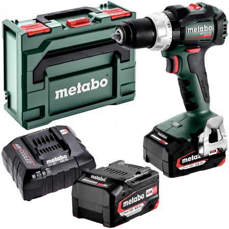 Wiertarko-wkrętarka + 2x4.0Ah + Ład. Zestaw SB18LTBL Metabo | CIS Sklep