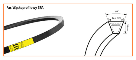 Pas klinowy wąskoprofilowy SPA-1582 STOMIL SANOK | CIS Sklep