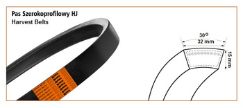 Pas klinowy HJ-1670 HARVEST BELTS 76273 STOMIL SANOK | CIS Sklep