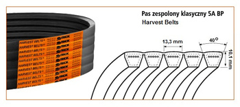 Pas klinowy zespolony 5A-3000 Harvest Belts 133150 STOMIL SANOK | CIS Sklep