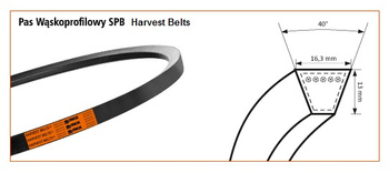 Pas klinowy wąskoprofilowy SPB-3000 HARVEST BELTS 4270722252 STOMIL SANOK | CIS Sklep