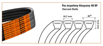 Pas klinowy 4B-3530 Harvest Belts 41979800 Stomil Sanok | CIS Sklep