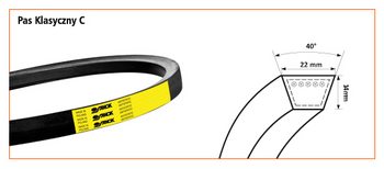 Pas klinowy klasyczny C-4250 STOMIL SANOK | CIS Sklep