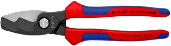 Nożyce do cięcia kabli z podwójnym ostrzem 95-12-200 KNIPEX | CIS Sklep