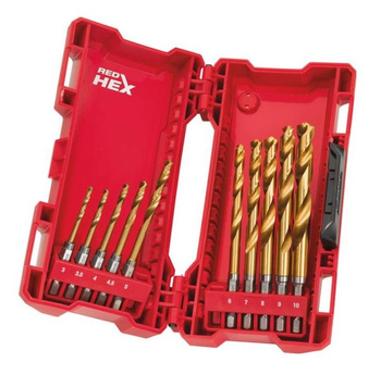 Wiertła do metalu RED HEX zestaw 10szt 48894759 Milwaukee | CIS Sklep