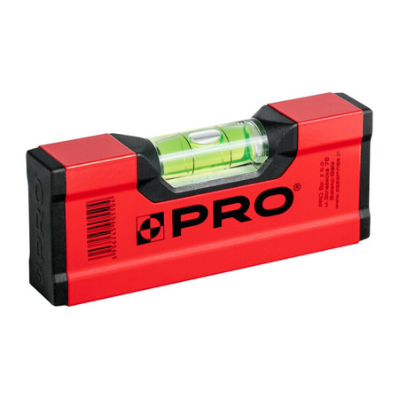 Poziomica czerwona mini PRO600 12cm 3-01-01-A1-012 PRO | CIS Sklep