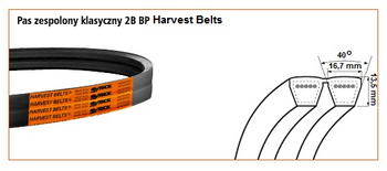 Pas klinowy 2B-2965 HARVEST BELTS 41978100 STOMIL SANOK | CIS Sklep