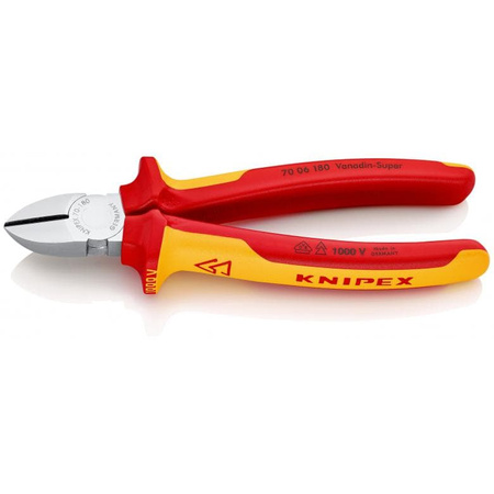 Szczypce tnące boczne 180mm 70-06-180 KNIPEX | CIS Sklep