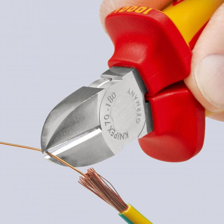 Szczypce tnące boczne 180mm 70-06-180 KNIPEX | CIS Sklep