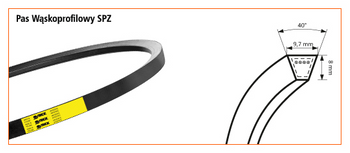 Pas klinowy wąskoprofilowy SPZ-1120 STOMIL SANOK | CIS Sklep