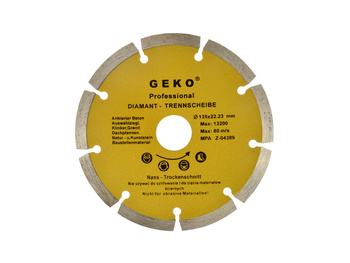 Tarcza diamentowa segmentowa 125x22,23x8mm G00251 GEKO | CIS Sklep