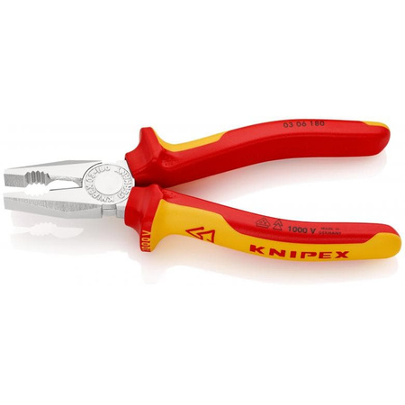 Szczypce uniwersalne 180mm 1000V 03-06-180 KNIPEX | CIS Sklep