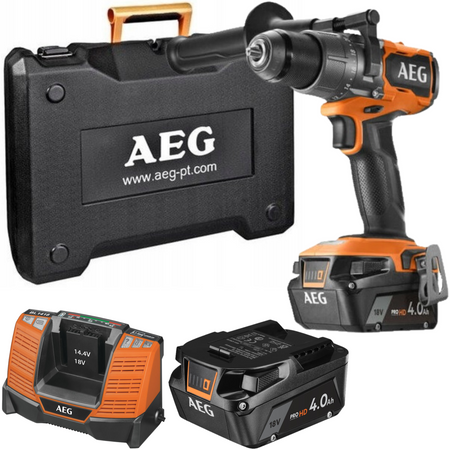 Wiertarko-wkrętarka 110Nm+2x4.0Ah+Ład. zestaw BSB18C3BL-402C AEG | CIS Sklep